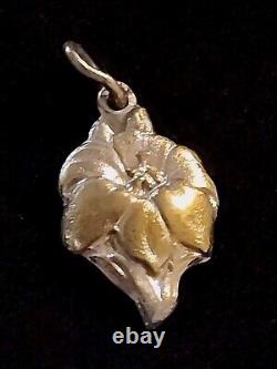 10k Antique Japanese Small Pendant Padua Antonio Medai Love Marriage Happiness