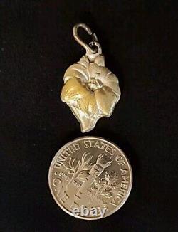 10k Antique Japanese Small Pendant Padua Antonio Medai Love Marriage Happiness