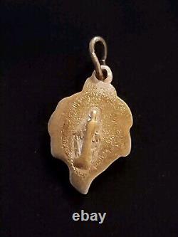 10k Antique Japanese Small Pendant Padua Antonio Medai Love Marriage Happiness