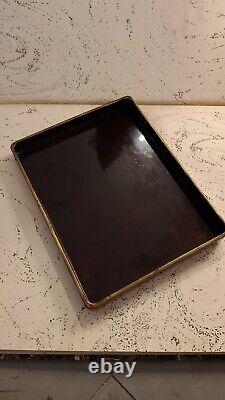 19th C Fine Antique Japanese Lacquer Box with Mandarin Duck among Bamboo Meij