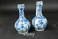 2 fine antique japanese Arita blue and white ewers circa 1700