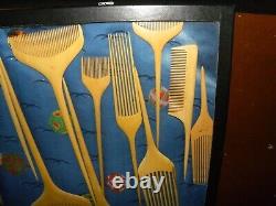 A Collection of (17 Pcs) Finely Carved Japanese Combs