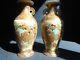 A Fine Antique Japanese Pair of Satsuma vases. Meiji period. Signed