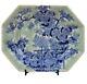 A Fine Celadon And Blue Japanese Platter Signed 19th Century Meiji Period