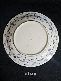 A Fine Japanese 17thC Edo Period Blue and White Dish, Hand Painted