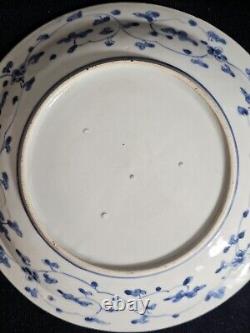 A Fine Japanese 17thC Edo Period Blue and White Dish, Hand Painted