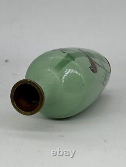 A Fine Japanese Cloisonne Enamel Wire &Wireless Vase attributed to Ando