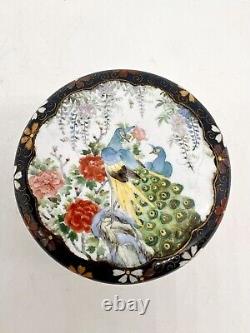 A Fine Unusual Antique Japanese Cloisonne Enamel Kogo Box and Cover By Inaba