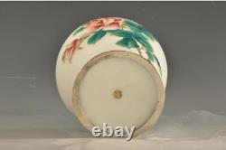 ANDO CLOISONNE ROSE FLOWER Pattern Vase 10.5 inch Japanese Antique Old Fine Art