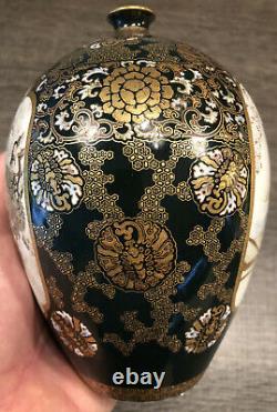Amazingly rare very fine quality antique Japanese vase Meiji c 1880