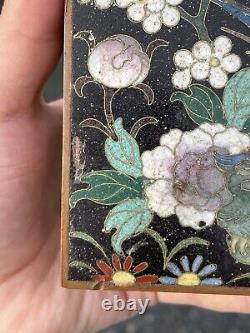 Antique 19th C. FINE Cloisonne Box Japanese Meiji Era'Ming Dynasty' Chinese