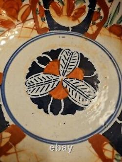 Antique 8.5 Japanese Imari Hand Painted Porcelain Bowl