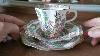 Antique Coalport China Indian Tree Teacup Saucer And Side Plate Trio