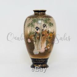 Antique Exceptional Fine Quality Meiji Japanese Satsuma Vase