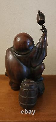 Antique FINE Metal Casting Japanese Statue/Sculpture Daikokuten Seven Lucky Gods