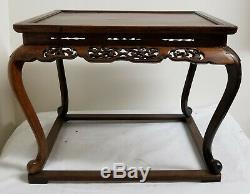 Antique Fine Chinese Japanese Hardwood Table Stand Base Rosewood Hongmu Huali