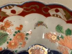 Antique Fine Japanese Imari Scalloped Plate