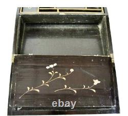 Antique Fine Japanese Lacquer Suzuribako Writing Box Meiji Period