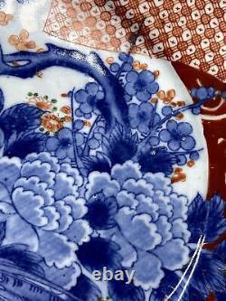 Antique Fine Meiji Period Japanese Imari Arita Porcelain Plate Aesthetic 10x12'