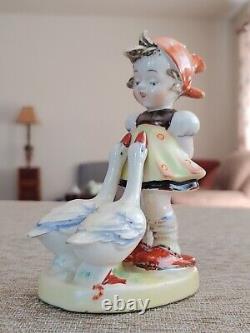 Antique Germany Japanese Fine China Art Porcelain Pottery Children Figure Statue
