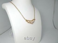 Antique Gold Pearl Necklace Japanese Akoya Pearl 14K Solid Gold 16.5 June N037