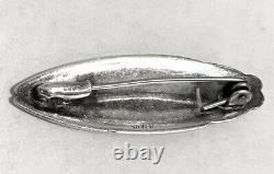 Antique Japanese Art Deco Sterling Silver Cloisonne Enamel Beetle Bug Brooch Pin