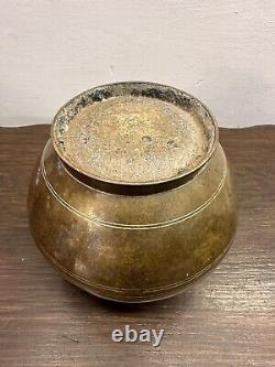 Antique Japanese Bronze Water Bowl Censor Fine Detail And Heavy
