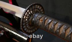 Antique Japanese Edo Period Katana Samurai Sword Hand Forged Temper Fine Tsuba