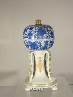 Antique Japanese Fine Imperial Quality Arita Porcelain Imari Satsuma Dish Signed
