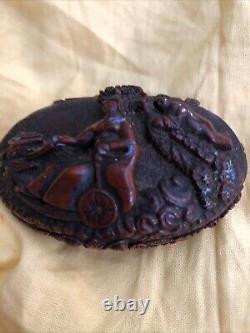 Antique Japanese Snuff Box Bottle, Early Fine Details Carving