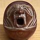 Antique Japanese Wood Daruma Fine Quality Detailed BUDDHISM