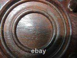 Antique Japanese Wooden Finely Carved Base Stand 5 Diameter