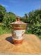 Antique Meiji 19th Century Japanese Kutani Lidded Pottery Jar Finely Detailed