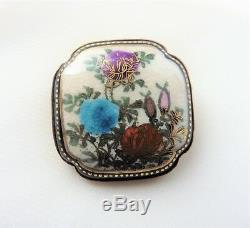 Antique Victorian Japanese Satsuma Brooch Pin