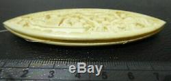 Antique Victorian Tatting Shuttle Sewing Fine Japanese Carved Netsuke Figures
