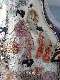 Authenticated Antique Meiji Period Fine small Satsuma Vase Signed Kusube