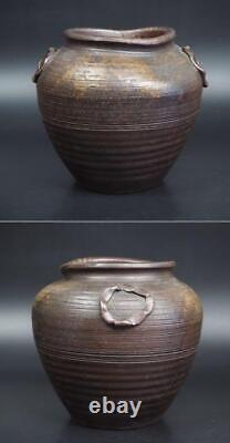 BIZEN Ware Vase 17TH CENTURY Old Pottery Japanese Antique EDO Period Fine Art