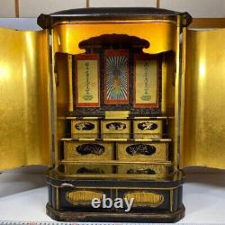BUDDHA 19TH CENTURY LARGE ZUSHI BOX 20.4 inch Antique Buddhism Fine Art Japanese