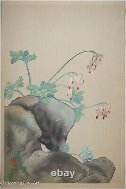 Beautiful Vintage/Antique Japanese Woodblock Flora Landscape Signed, Fine 2 of 3