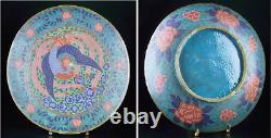 Cloisonne Phoenix Plate 19TH CENTURY Japanese Antique EDO Period Old Fine Art