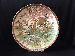 Delightful Antique Japanese Meiji Period Satsuma Charger fine detail