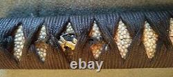 Edo Period wakizashi Koshirae, fine mounts polished Samegawa handachi fittings