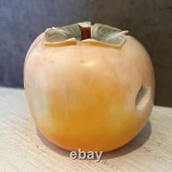 Extremely Fine Japanese Persimmon with Micro Etching Carved Scene Inside Signed