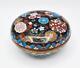 FINE JAPANESE MEIJI PERIOD CLOISONNE CIRCULAR BOX 19th Century