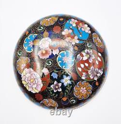 FINE JAPANESE MEIJI PERIOD CLOISONNE CIRCULAR BOX 19th Century