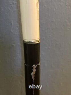 FINE QUALITY ANTIQUE WALKING CANE STICK HAND CARVED Chinese or Japanese