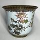 FINE & Rare Silver Wire & Wireless Cloisonne Japanese Meiji Era Cache Planter