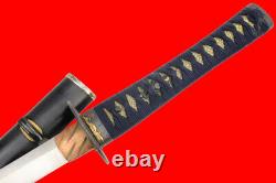 Fine 18th C. Japanese Samurai WAKIZASHI Sword by KURODA MORIMASA Wild Hamon