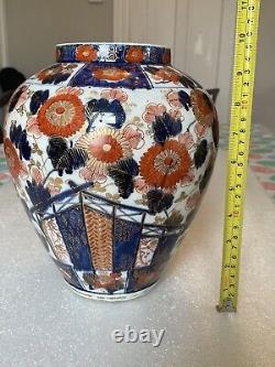 Fine Antique 18th or 19th C Japanese Imari Vase Striking Colors, 10