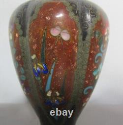 Fine Antique 5 MEIJI-ERA 6-Sided Japanese Cloisonne Vase, circa 1890